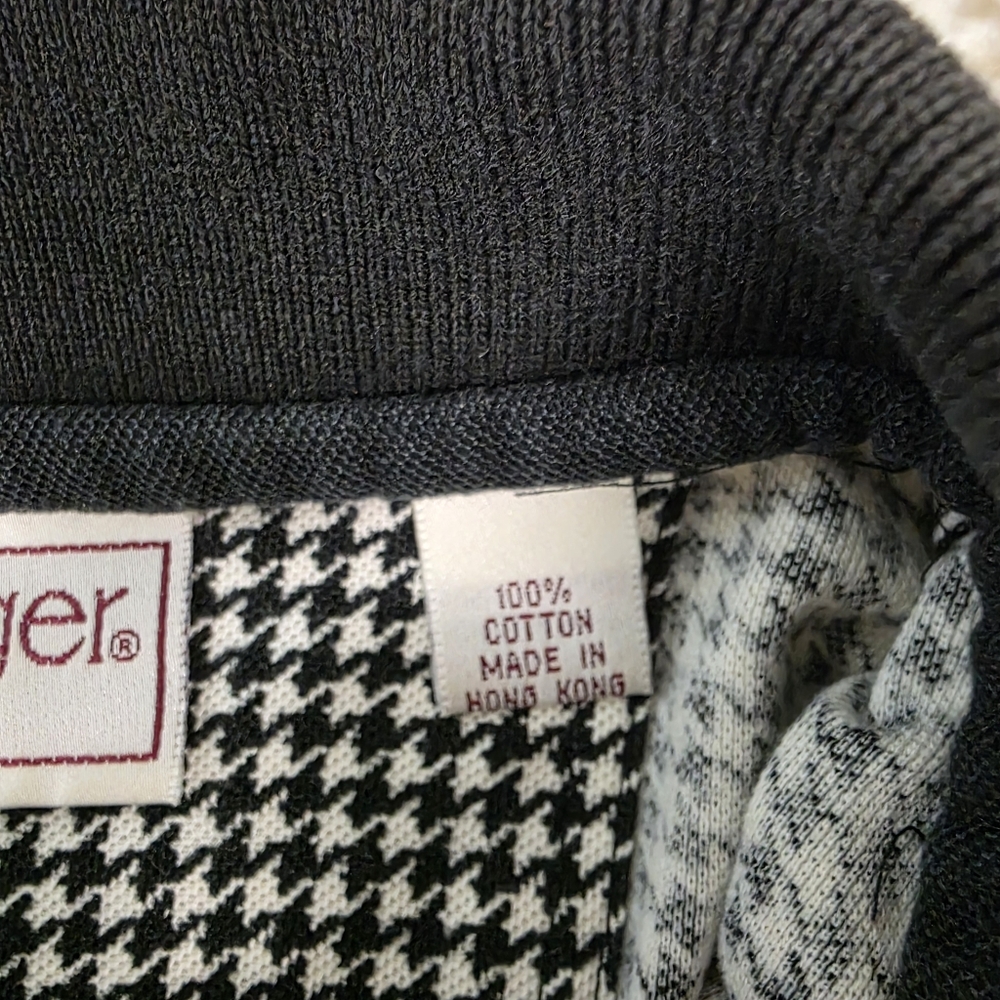 Slazenger Monochrome Houndstooth Polo Shirt - Picture 5 of 7